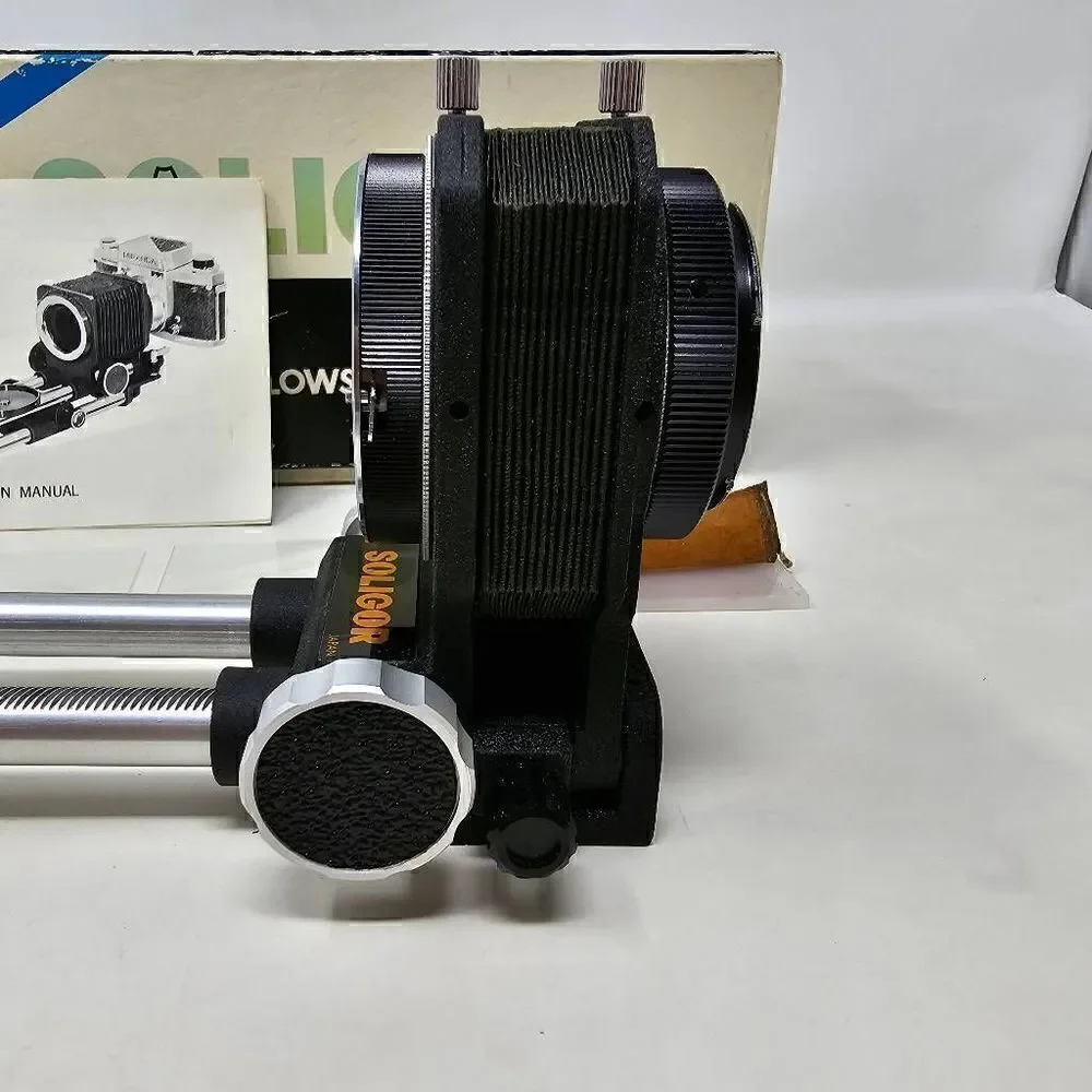 SOLIGOR FLEXOMATIC DOUBLE TRACK BELLOW EXTENSION UNIVERSAL T-2 MOUNT